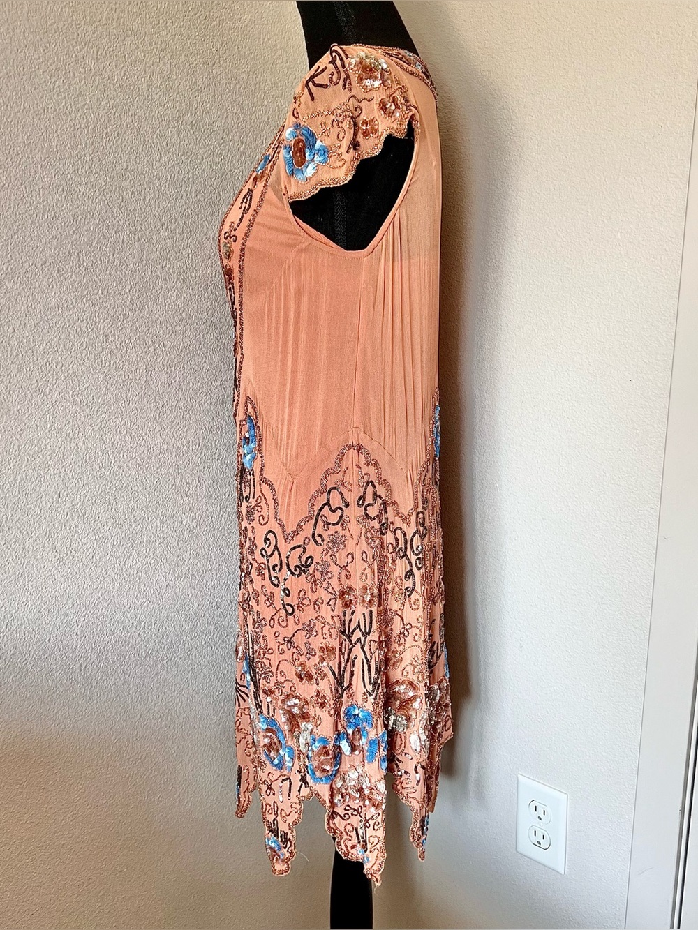 RARE EXC • Free People Magic Garden Dress in Peach • - Picture 8 of 15
